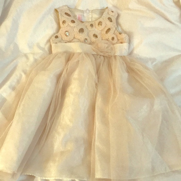 gold colour party frocks